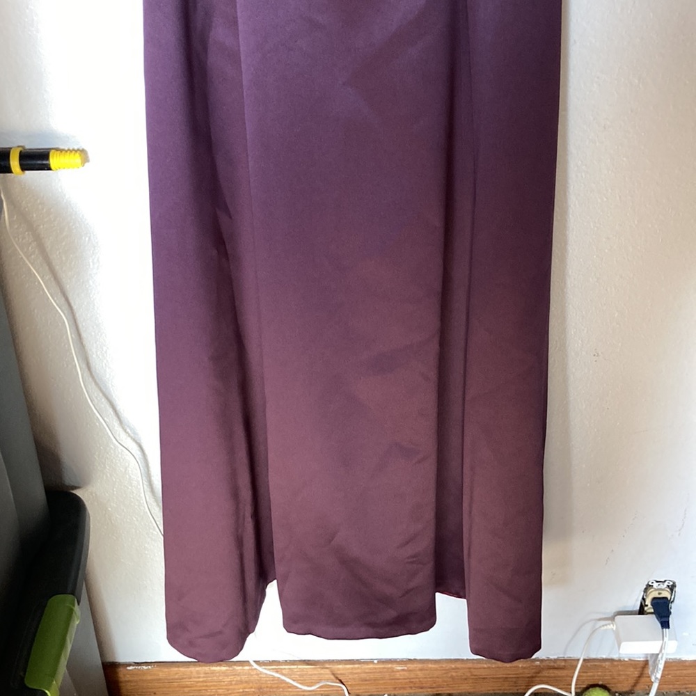 Vintage burgundy, plum, purple wine, Michelangelo for dress - Picture 2 of 10
